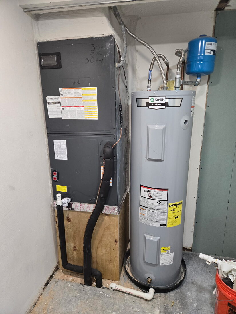 Air handler and heating system service